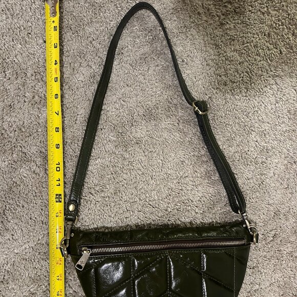 Patricia Nash Tinchi Belt Bag Quilted in Green NWOT - Picture 7 of 9